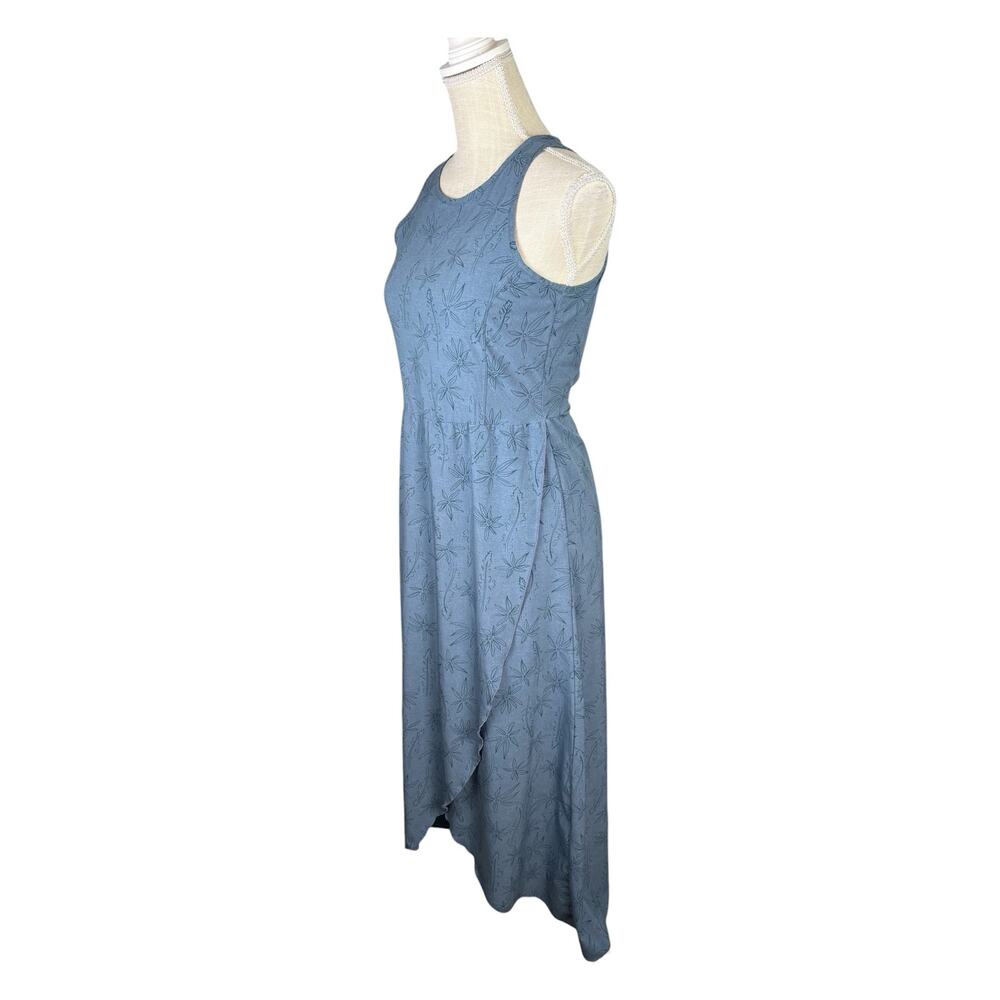 Toad&Co Sun-kissed Maxi Dress Tropical Print Women's XS Blue Lightweight Summer - Picture 4 of 9